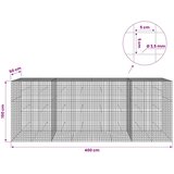  Gabion s žicom debljine 3,5 mm i mrežom 5x5 cm 400x50x150 cm Slike