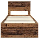  Okvir za krevet Staro drvo 75 x 190 cm Konstruirano drvo | shoptok.hr