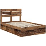  Krevetna konstrukcija s uzglavljem Staro drvo 135 x 190 cm Slike