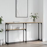 vidaXL Konzolna mizica sonoma hrast 145x22,5x75 cm inženirski les Cene