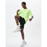 Koton Sports Shorts Neon Stripe Detailed Waist Laced Pocket Cene
