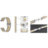 Chameleon Kovinski pašček 18 mm, Silver Gold, za pametno uro Cene