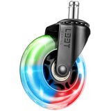  L33t Gaming 3" Gumeni Kotači za stolicu , Svjetlucajuči, 5 komada u paketu | shoptok.hr