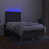  box spring s madracem LED tamnosivi 120 x 200 cm tkanina | shoptok.hr