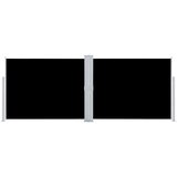  Uvlačiva bočna tenda 140 x 1000 cm crna | shoptok.hr