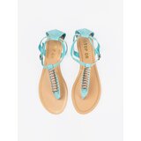 Shelvt Blue sandals with gold decoration | shoptok.hr