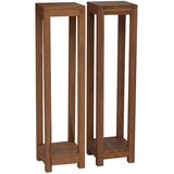  Stalak za biljke 2 kom. Prirodna 25 x 25 x 100 cm | shoptok.hr