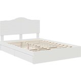  Postelja s shranjevanjem Bela 140 x 200 cm Konstruiran les, (5000105820) | Shoptok.si