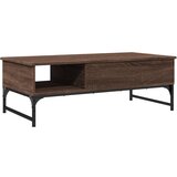 Furnova Klubska mizica rjavi hrast 100x50x35 cm inž. les in kovina, (21915802) | Shoptok.si