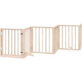  Vrata za pse s vratašcima 9 panela sklopiva 450 cm drvo topole Smeđa 50 x 60 x 2 cm | shoptok.hr