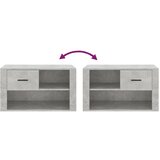 Ormarić za cipele boja betona 80x35x45 cm konstruirano drvo | shoptok.hr