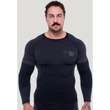 GymBeam OG1 Seamless Longsleeve Black/Grey S | Eponuda.com