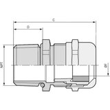 LAPP Kabelska uvodnica 3/4" mesing prirodne boje Kabel SKINTOP MS-NPT 3/4'' 25 kom. Cijene