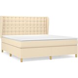  The Living Store Box spring postelja z vzmetnico krem 180x200 cm blago - Box Spring Postelja, (21501197) | Shoptok.si