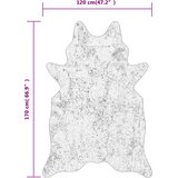  Tepih crno-bijeli zebrasti 120 x 170 cm perivi i | shoptok.hr