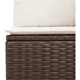  10-dijelni set vrtnih sofa od poliratana s jastucima smeđi | shoptok.hr