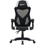  GAMING MCH01 FLOW črno/bel ergonomski gaming stol, (21684089) | Shoptok.si