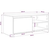  Stolić za kavu Hrast artisan 102 x 50 x 45 cm Konstruirano drvo - Hrast artisan | shoptok.hr