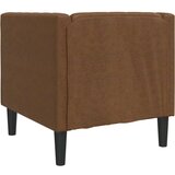  Chesterfield fotelja od umjetne brušene kože smeđa | shoptok.hr