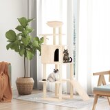  Penjalica za mačke sa stupovima za grebanje krem 166 cm | shoptok.hr