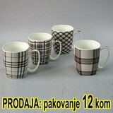 Šolja ker KARIRANA 1/12 dim.9X9cm,V10cm Cene