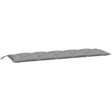 Jastuk za vrtnu klupu sivi 180 x 50 x 7 cm od tkanine Oxford | shoptok.hr