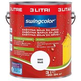 SWINGCOLOR Zaščitna barva za les (Bela, 3 l, Svilnati sijaj) | Shoptok.si
