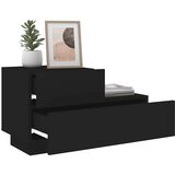  Noćni ormarić s LED svjetlima crni 70 x 36 x 40,5 cm | shoptok.hr