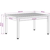  Stolić za kavu Prirodna i bijela 49 x 68,5 x 36 cm | shoptok.hr