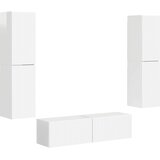  Set TV komoda 6 pcs Visoki sjaj bijela Konstruirano drvo | Eponuda.ba