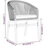  3-dijelni vrtni blagovaonski set sivi | shoptok.hr