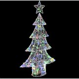 vidaXL Božićno drvce s 160 LED svjetlima Šareni 150 cm Akril | shoptok.hr