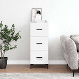 vidaXL Komoda bijela 34 5 x 34 x 90 cm od konstruiranog drva | shoptok.hr