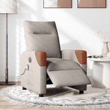 Maison Chic Električni masažni naslanjač - Relax naslanjač taupe blago, (22134318) | Shoptok.si