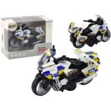  Policijski motocikl s frikcijskim pogonom, te zvučnim i svjetlosnim efetkima- bijeli | Shoptok.si