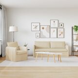 Set sofe 2 pcs Krem 196 x 82 x 85 cm Tkanina | shoptok.hr