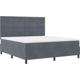  s opruga kutije Tamno siva 180 x 200 cm Baršun | shoptok.hr