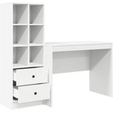  Stol s ladicama 2 pcs Bijelo | shoptok.hr
