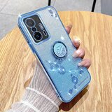 INORCO Za Xiaomi 11T 5G/11T Pro 5G TPU ovitek za telefon s cvetličnim ovitkom za telefon z nosorogovim stojalom, (22032975) Cene