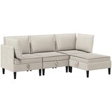  Set namještaja za dnevni boravak 4 pcs Zobena Tkanina | shoptok.hr