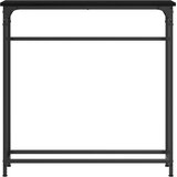  Konzolna stolica Crni hrast 75 x 19,5 x 75 cm Konstruirano drvo | shoptok.hr