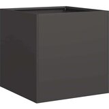 Maison Chic Cvetlični Lonec - Cvetlično korito Black 40x40x40 cm Hladno valjano jeklo, (21788692) | Shoptok.si