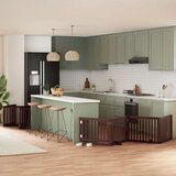 vidaXL Ograda za pse z vrati zložljiva 10 panelov rjava 800 cm les | Shoptok.si