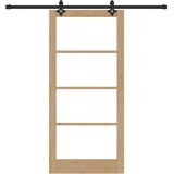  Klizna vrata ORKDAL 93 x 202 cm Masivna borovina i staklo | shoptok.hr