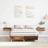 vidaXL Okvir kreveta bez madraca smeđi hrast 140x190 cm izrađeno drvo Cijene