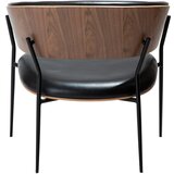 DAN-FORM Denmark Crna fotelja od imitacije kože Crib – | shoptok.hr