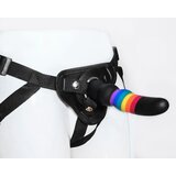 DREAMTOYS Colourful Love Strap On Solid Dildo Cene
