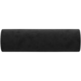  Ukrasni jastuci 2 kom crni Ø 15 x 50 cm baršunasti | shoptok.hr