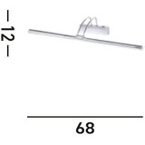Lesnina XXXL LED-SVETILKA ZA SLIKE Majorca 68/12/20 cm | Shoptok.si