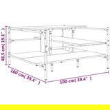  Stolić za kavu boja hrasta 100x100x48 5 cm konstruirano drvo | shoptok.hr
